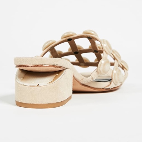 Alexander Wang Lou Caged Slides Studded Sandals - Picture 3 of 11